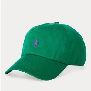 Polo Ralph Lauren cotton chino cap hat green